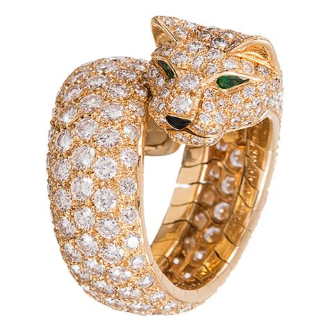 cartier gold panther ring price|cartier panther ring diamond.